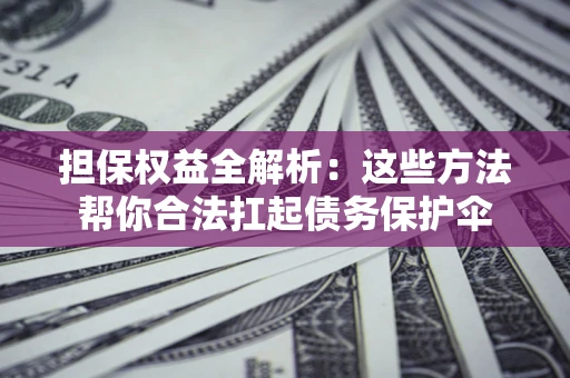 武汉担保权益全解析：这些方法帮你合法扛起债务保护伞