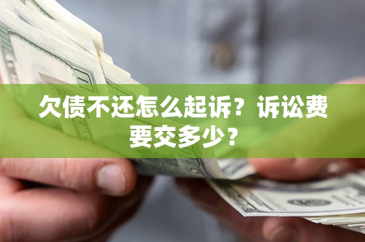 武汉欠债不还怎么起诉？诉讼费要交多少？