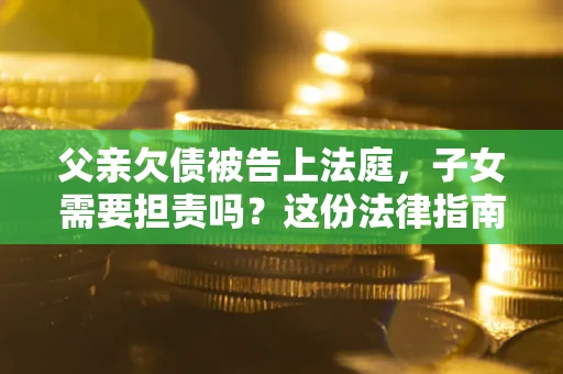 武汉父亲欠债被告上法庭，子女需要担责吗？这份法律指南必须看完