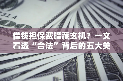 武汉借钱担保费暗藏玄机？一文看透“合法”背后的五大关键陷阱