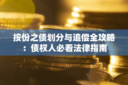 武汉按份之债划分与追偿全攻略：债权人必看法律指南