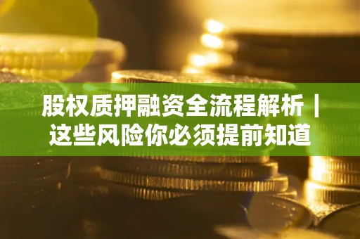 武汉股权质押融资全流程解析｜这些风险你必须提前知道