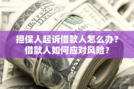 武汉担保人起诉借款人怎么办？借款人如何应对风险？