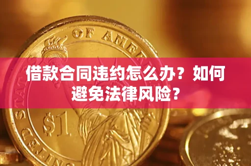 武汉借款合同违约怎么办？如何避免法律风险？