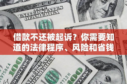 武汉借款不还被起诉？你需要知道的法律程序、风险和省钱技巧